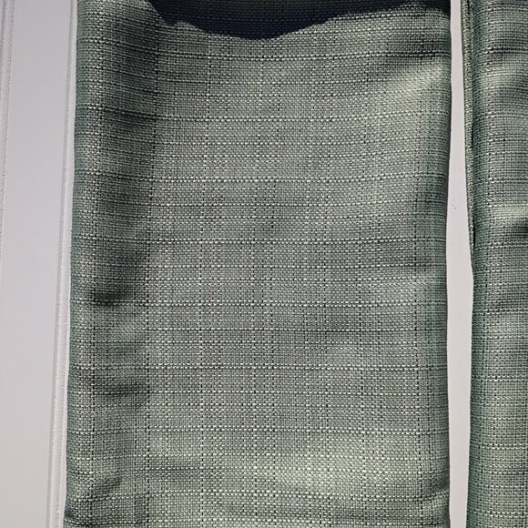 Jinchan Curtain Panels Green Linen Textured Curtains 38x 96 Rod Pocket Drapes - Picture 5 of 11